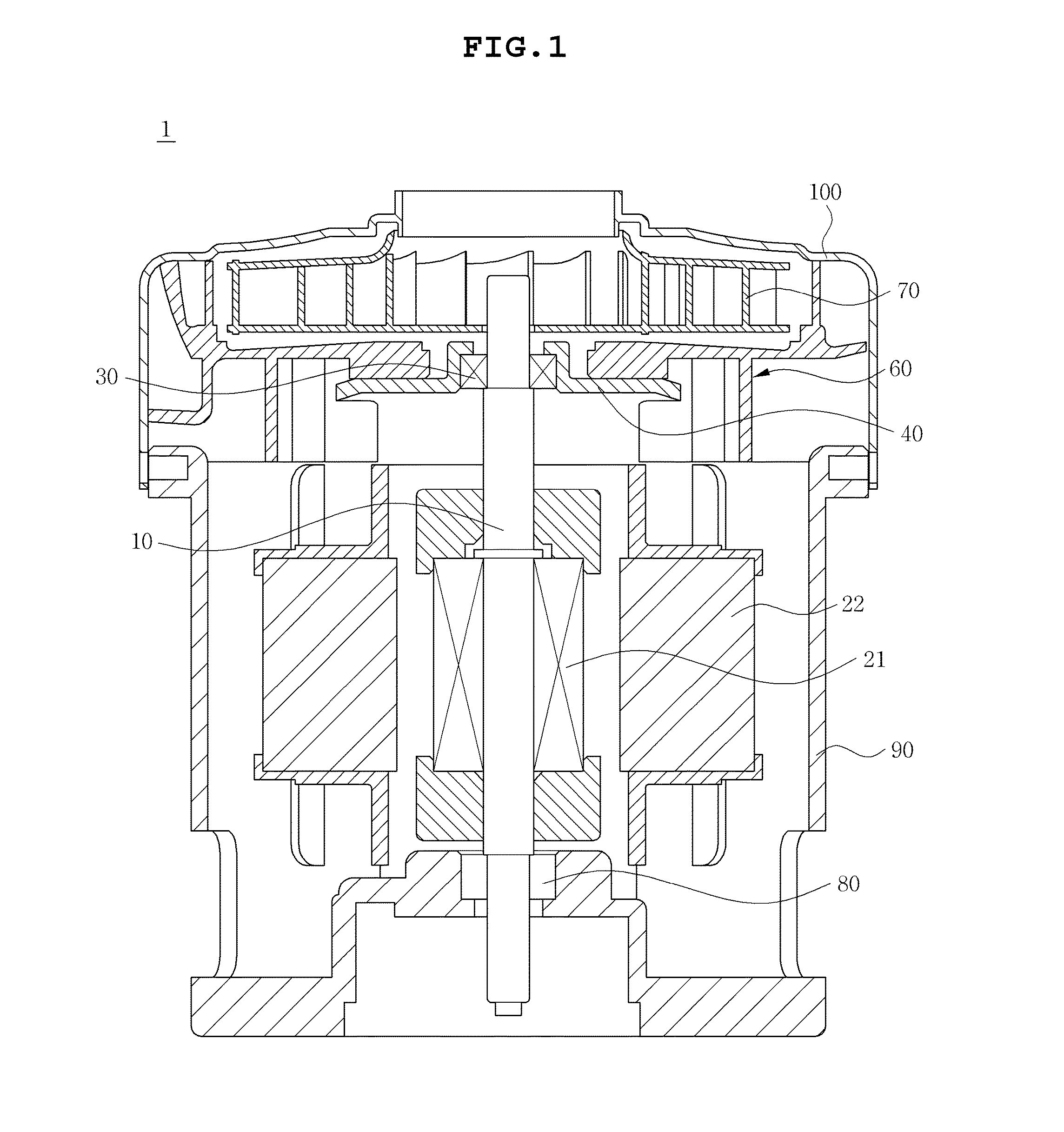 Switched reluctance motor assembly