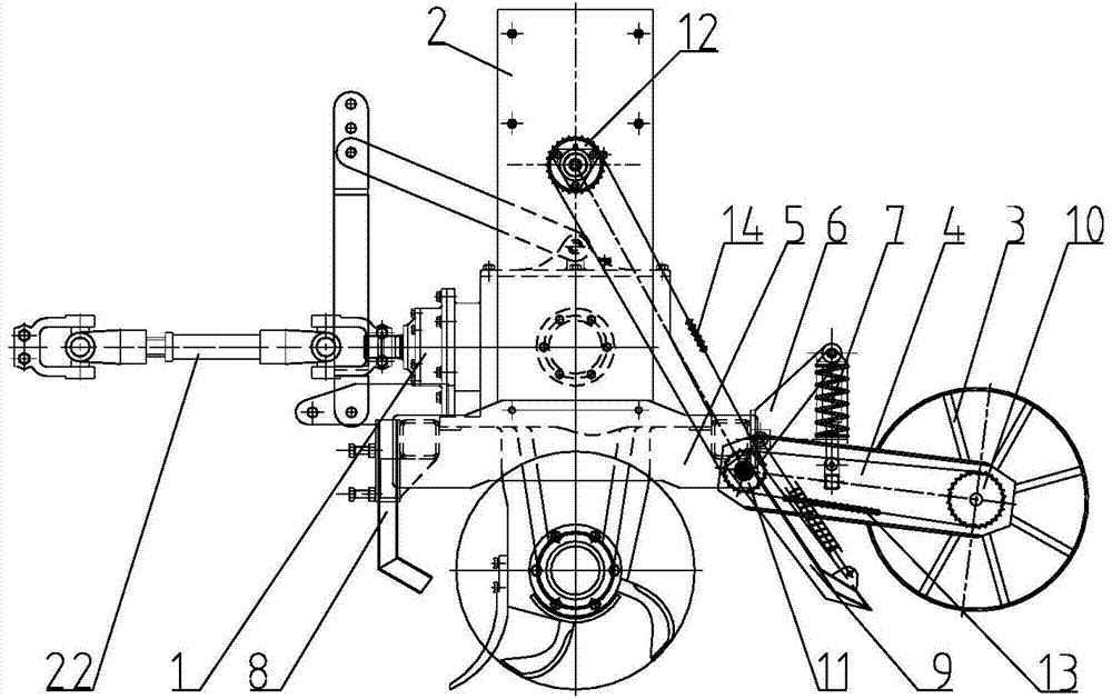 Paddy-field fertilizer once applying device