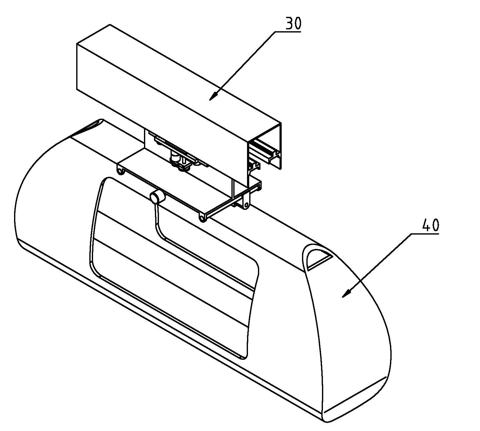 Suspension type monorail trolley and suspension type monorail traffic system