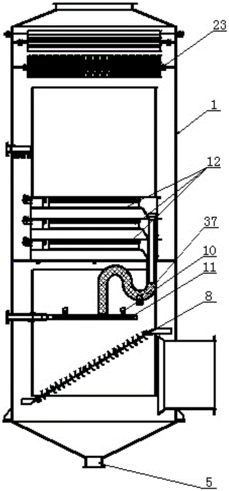 A wet dust removal device