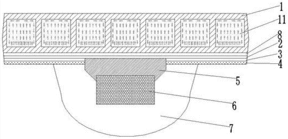 led transverse fluid cooling cob light source and its encapsulation process