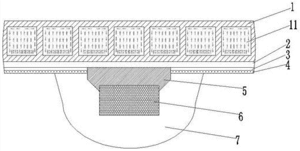 led transverse fluid cooling cob light source and its encapsulation process