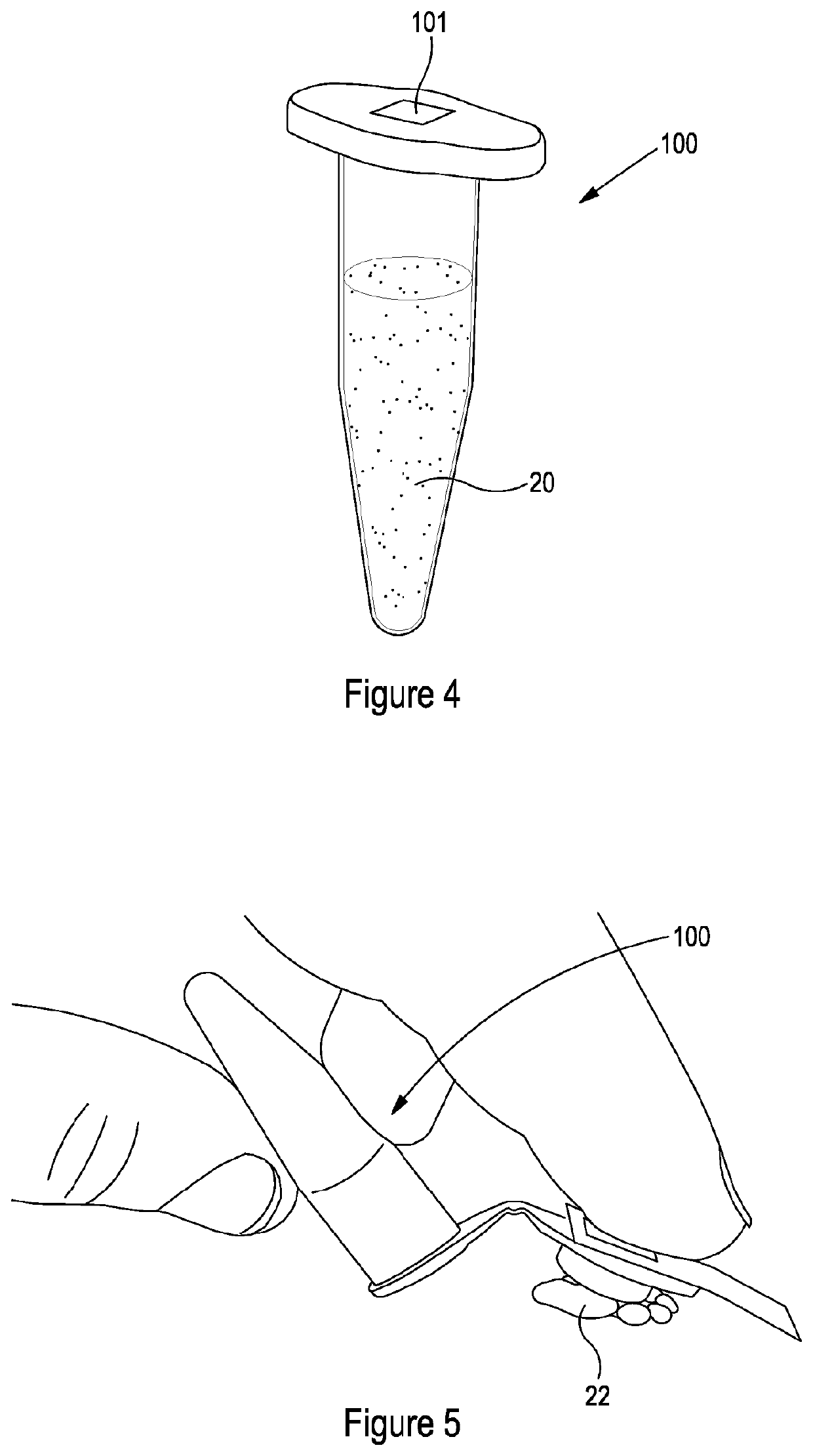 Sample container with integrated internal reflection element