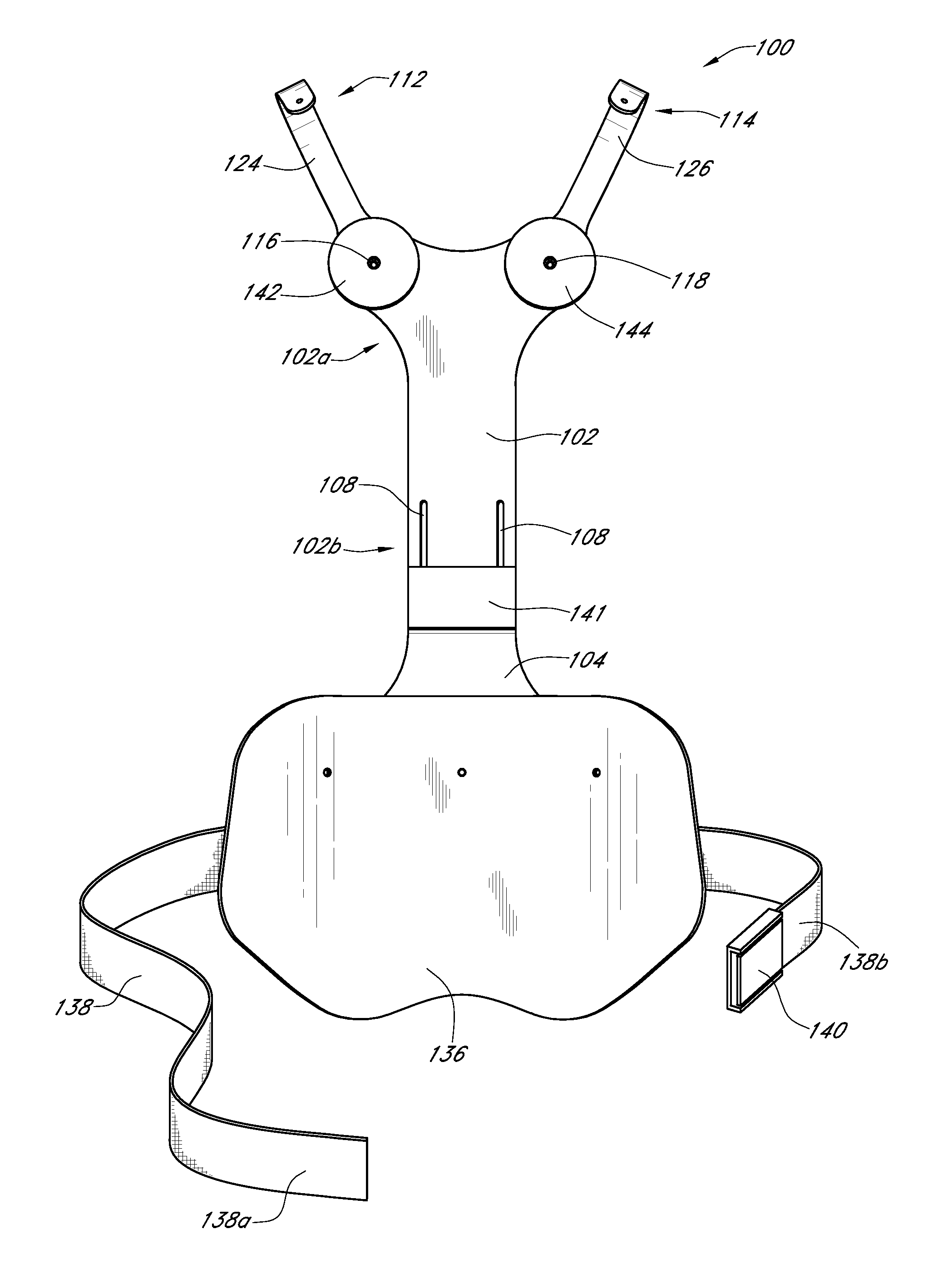 Support frame for radiation shield garment & methods of use thereof