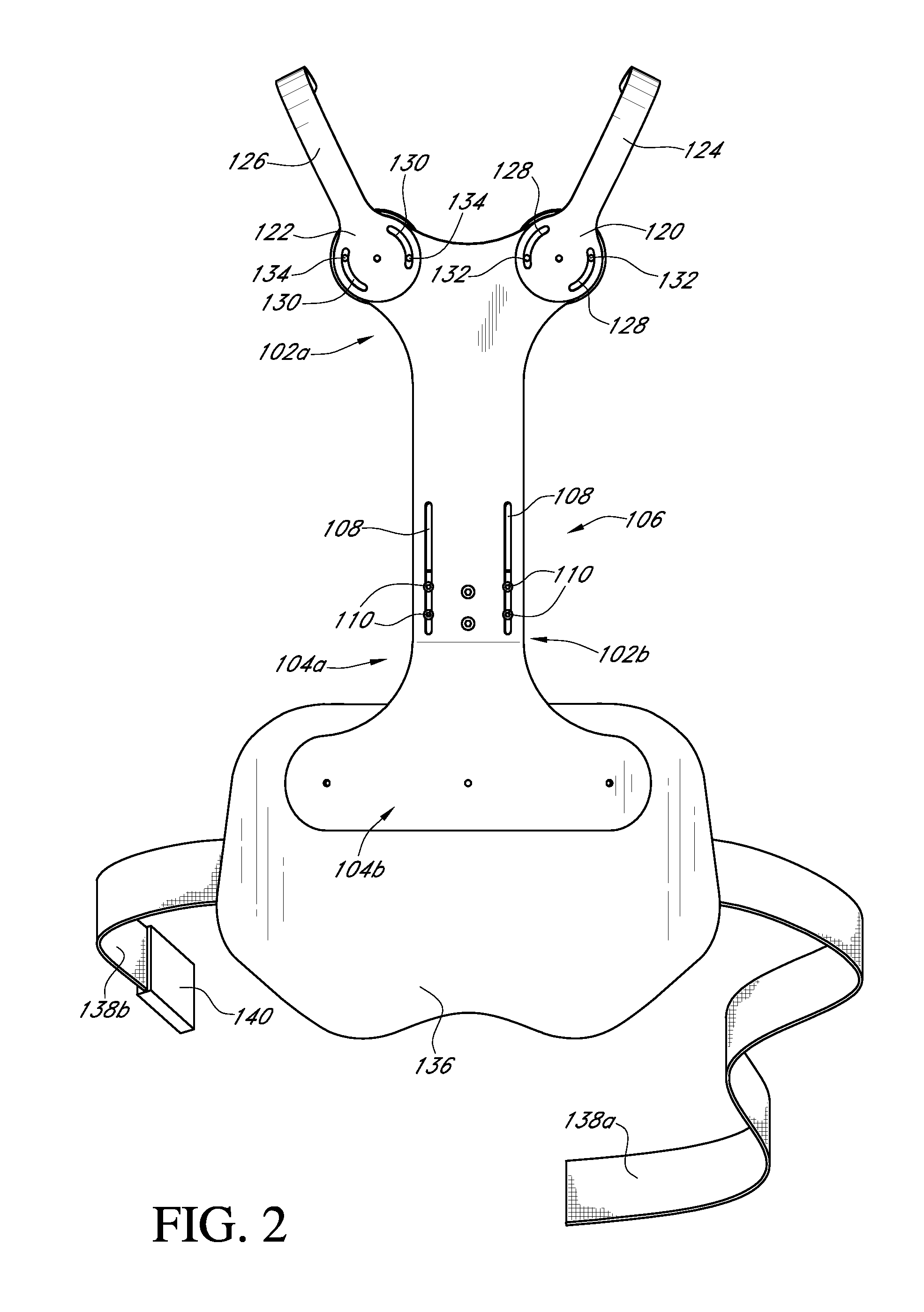 Support frame for radiation shield garment & methods of use thereof