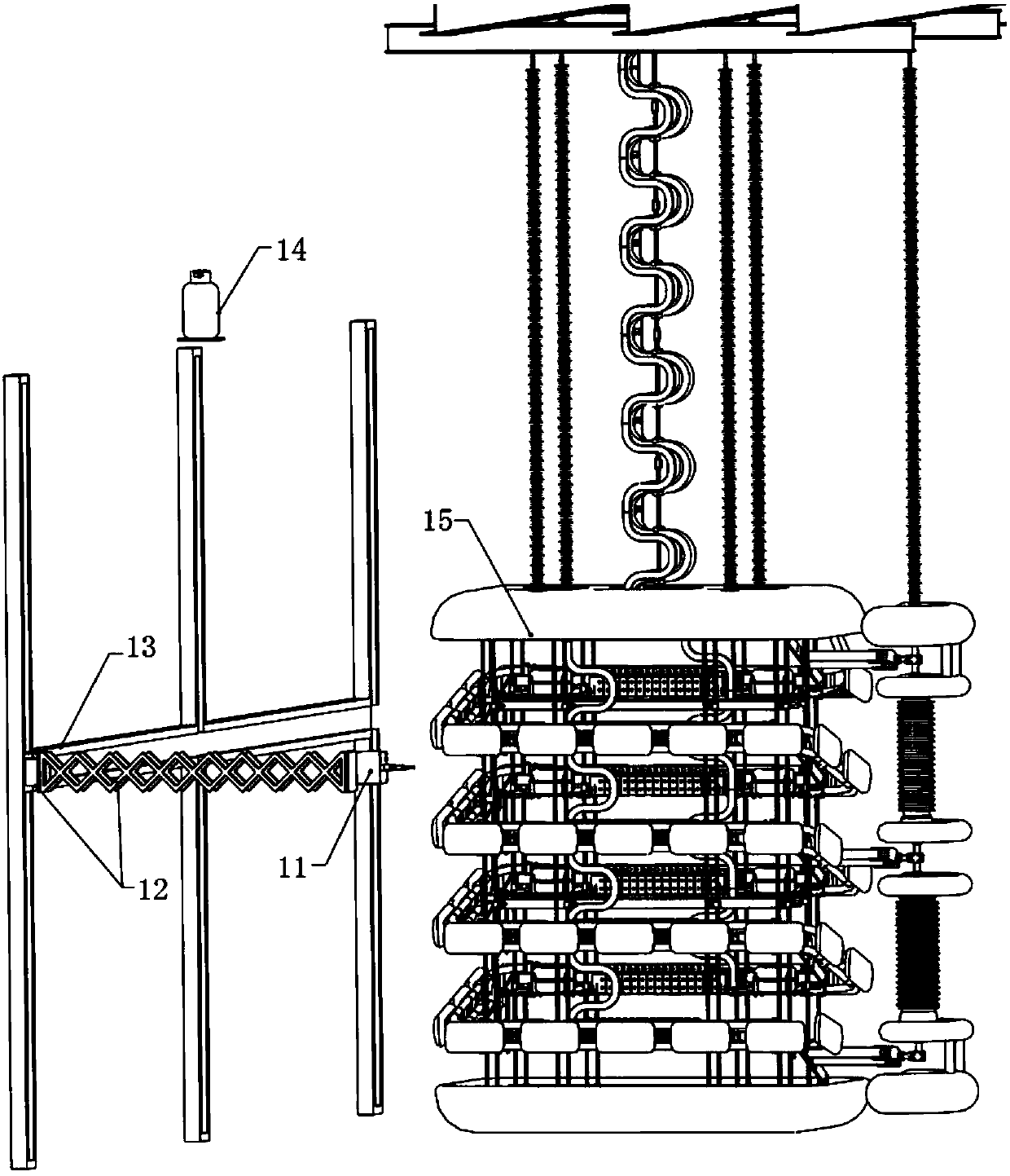 Converter valve fire extinguishing device