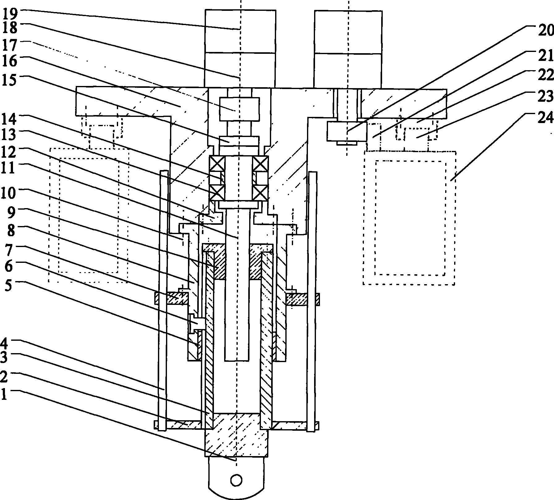 Shape adjusting apparatus for digital control flexible fixture