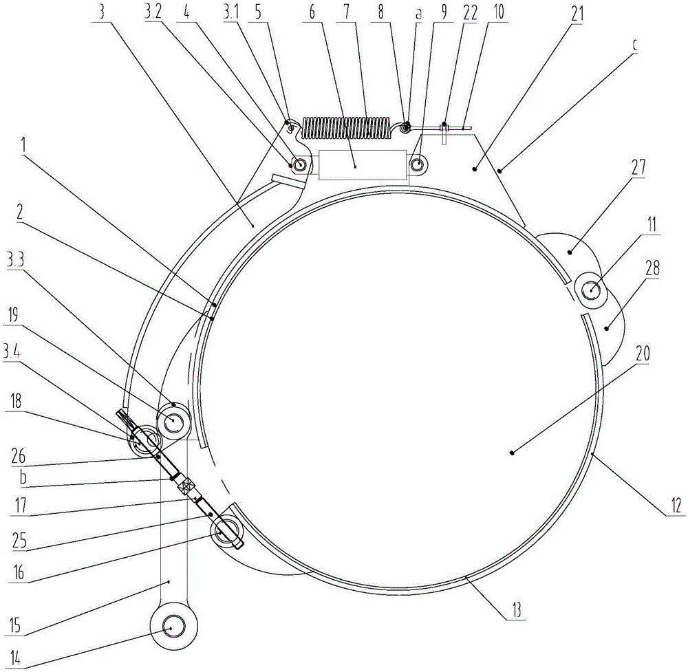 Belt brake device