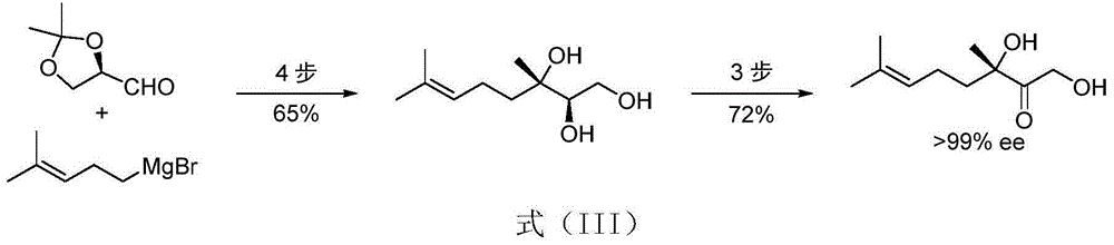 1,3-dihydroxy-3,7-dimethyl-6-octen-2-one synthesis method