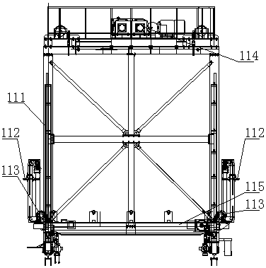 Continuous production equipment set for pre-stressed track plates