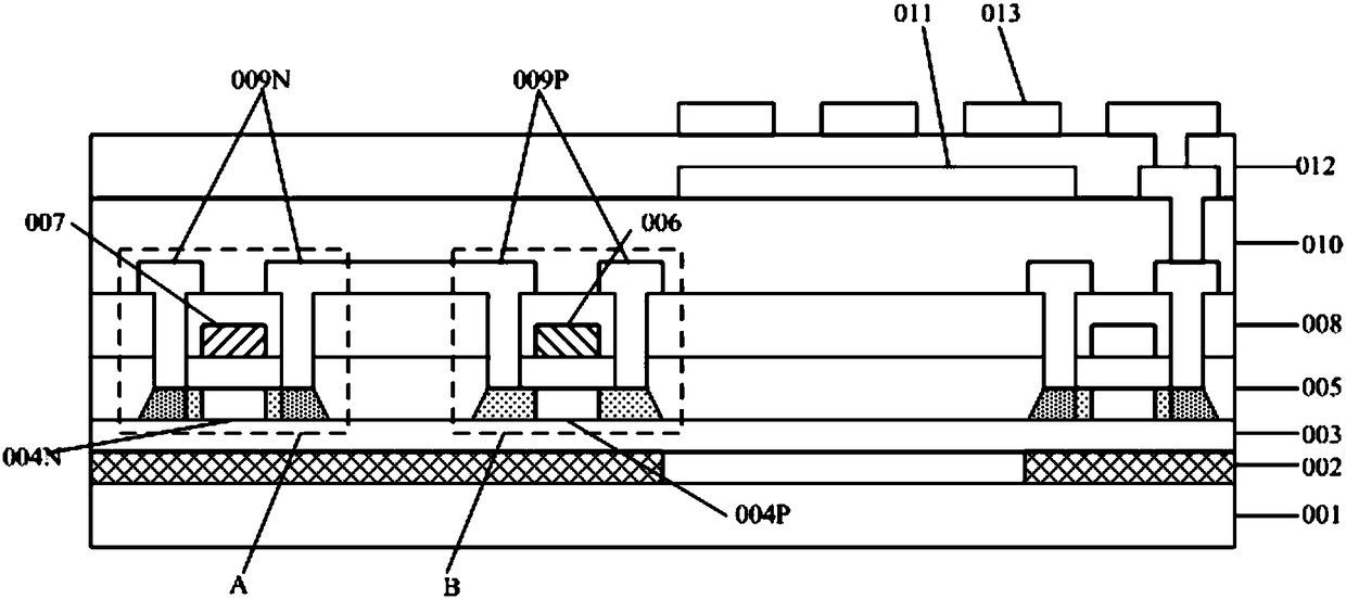 A fingerprint identification display device, its manufacturing method and driving method