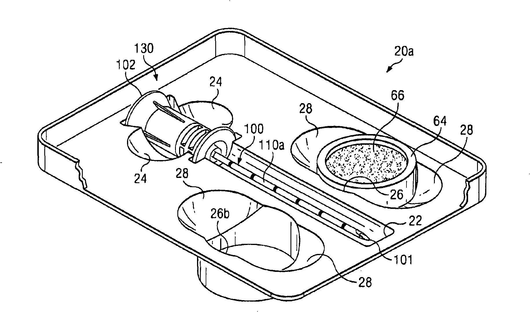 Medical procedures trays and related methods