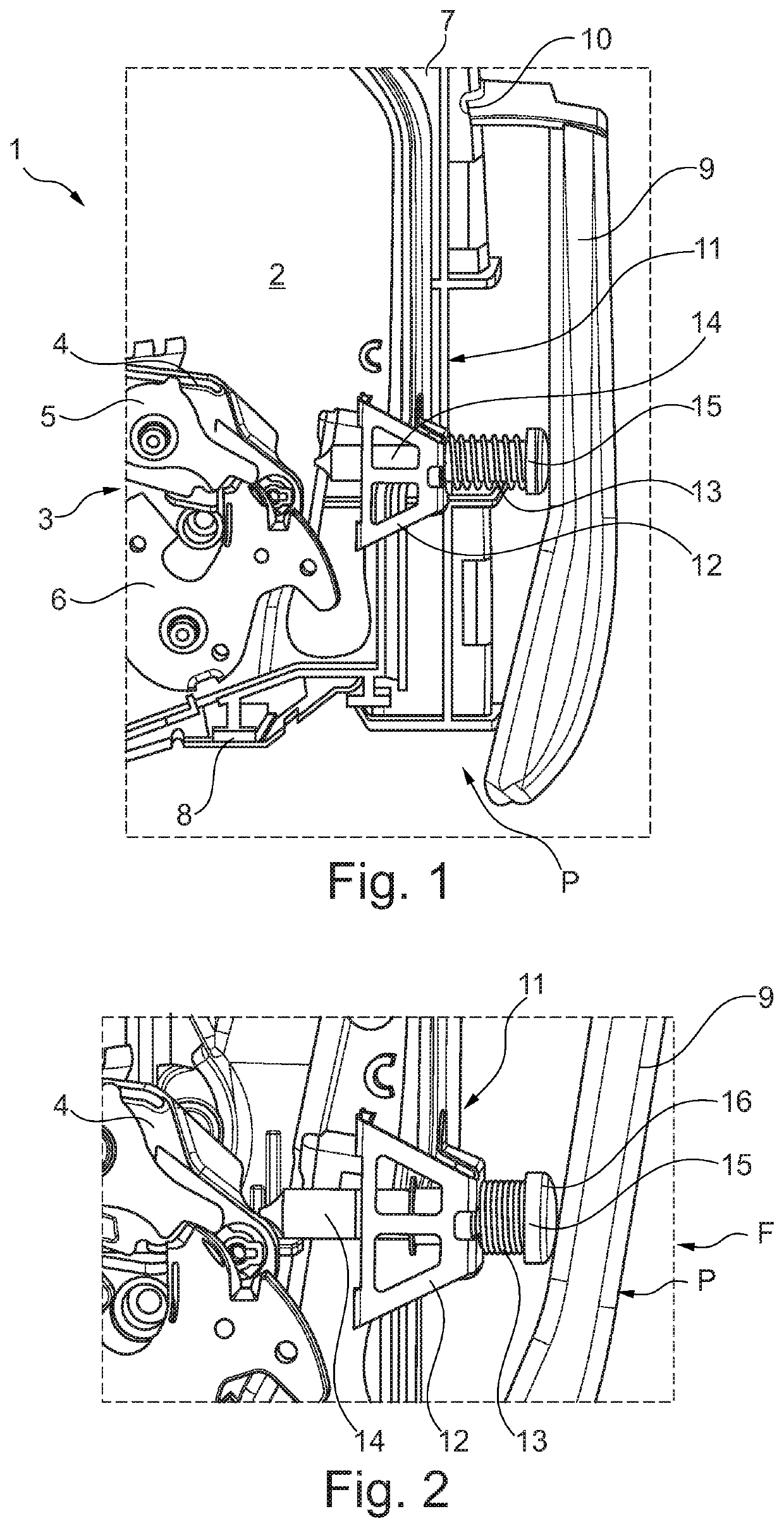 Latching device for a motor vehicle