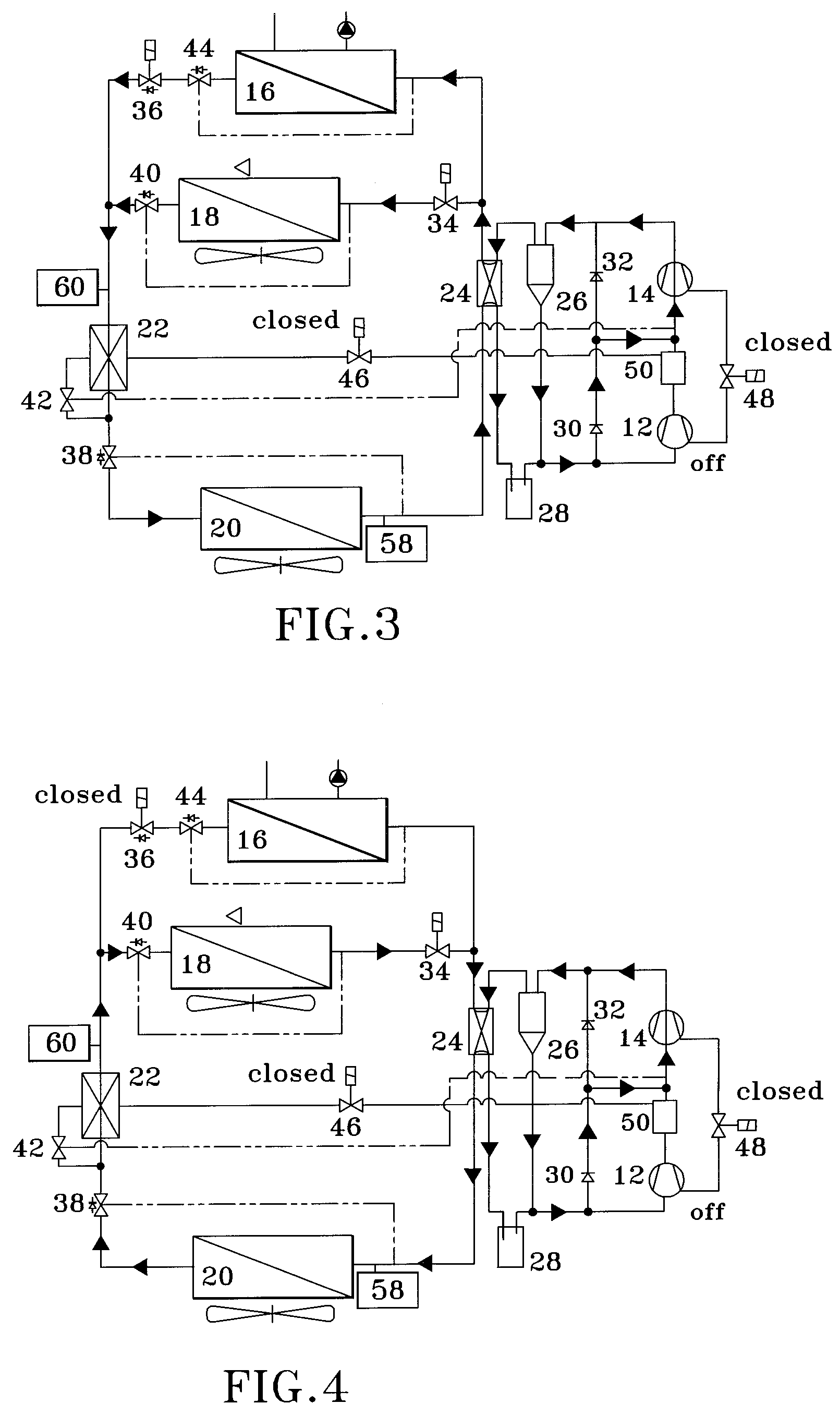 Heat pump system with multi-stage compression