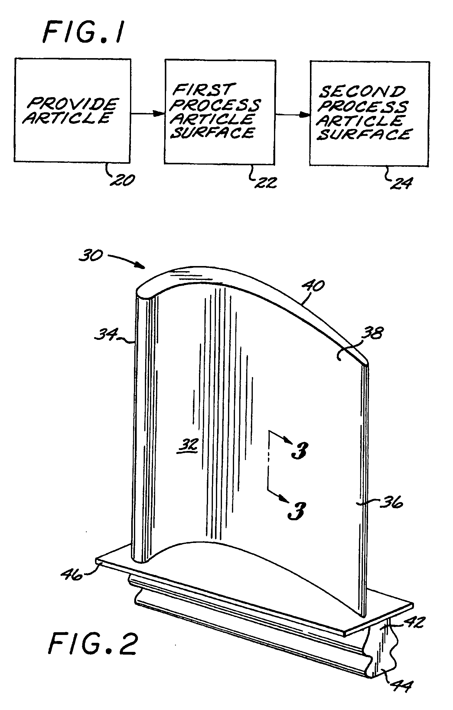 Preparation of an article surface having a surface compressive texture