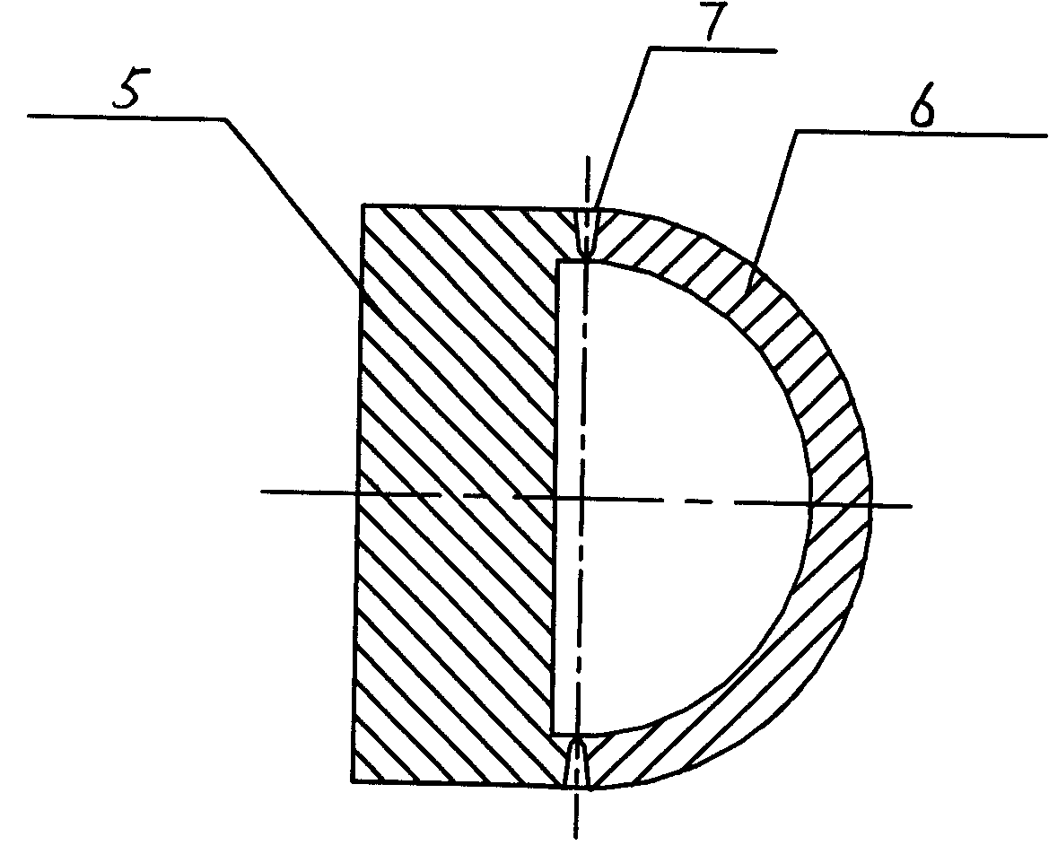 Pipe-shell type heat converter pipe plate and hemispherical closing head single-side welding narrow gap welding technology