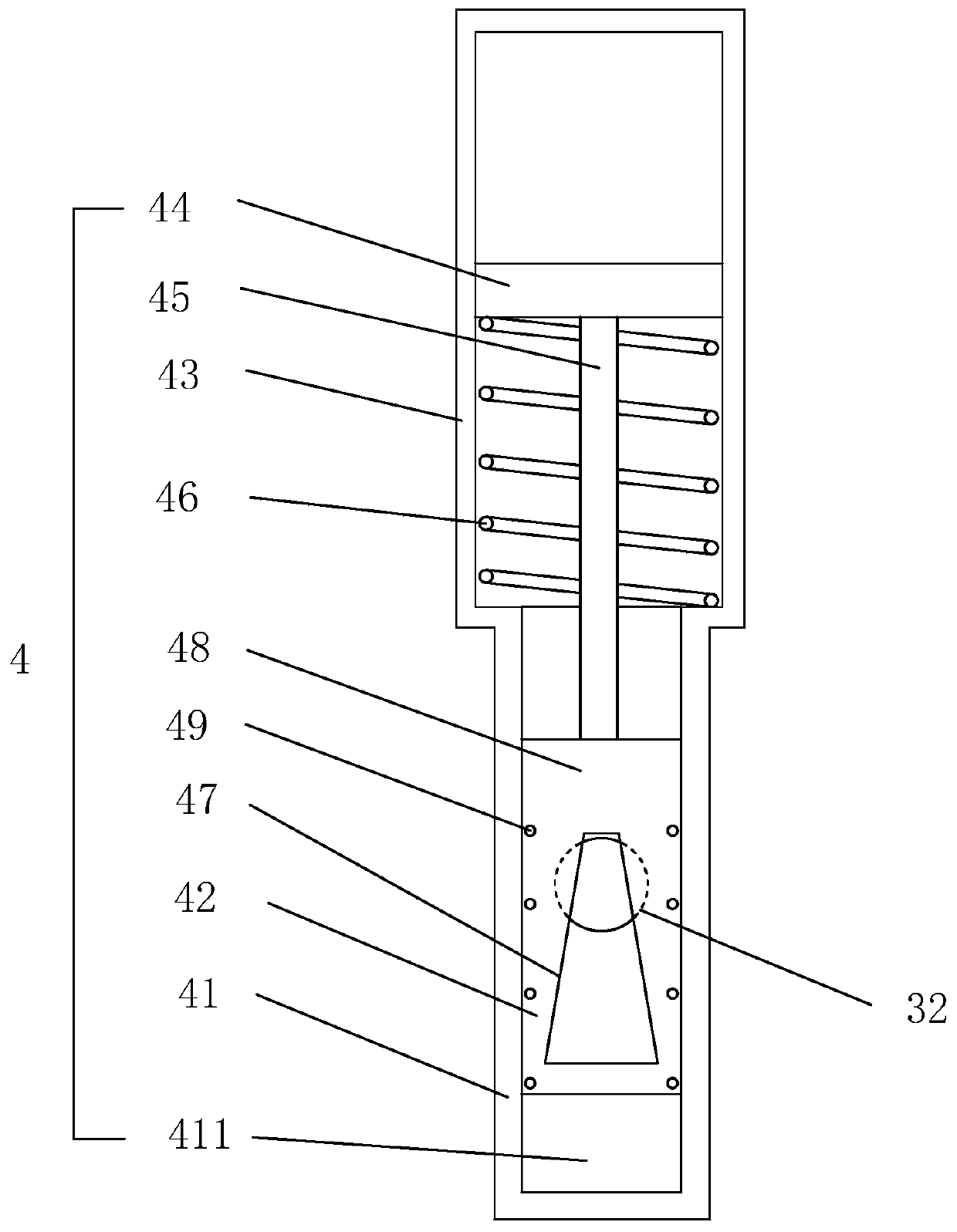 A high pressure washer