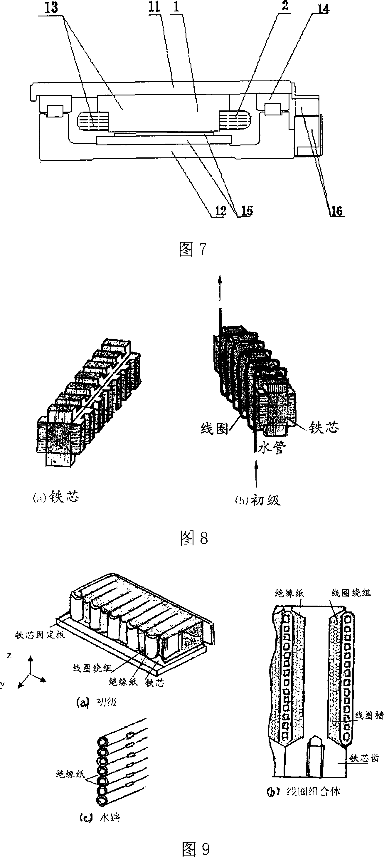 Linear motor radiator