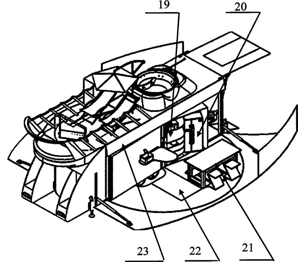 Large-space transformable multi-layer recreational vehicle