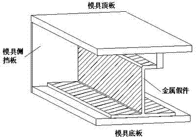 Method for forming J-shaped beam structure composite workpiece by open type soft tooling