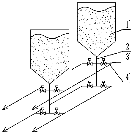 A negative pressure conveying bin bottom retrieving device