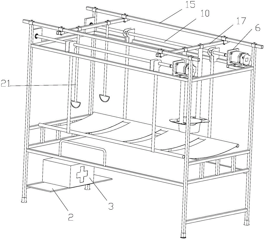 Multifunctional nursing bed