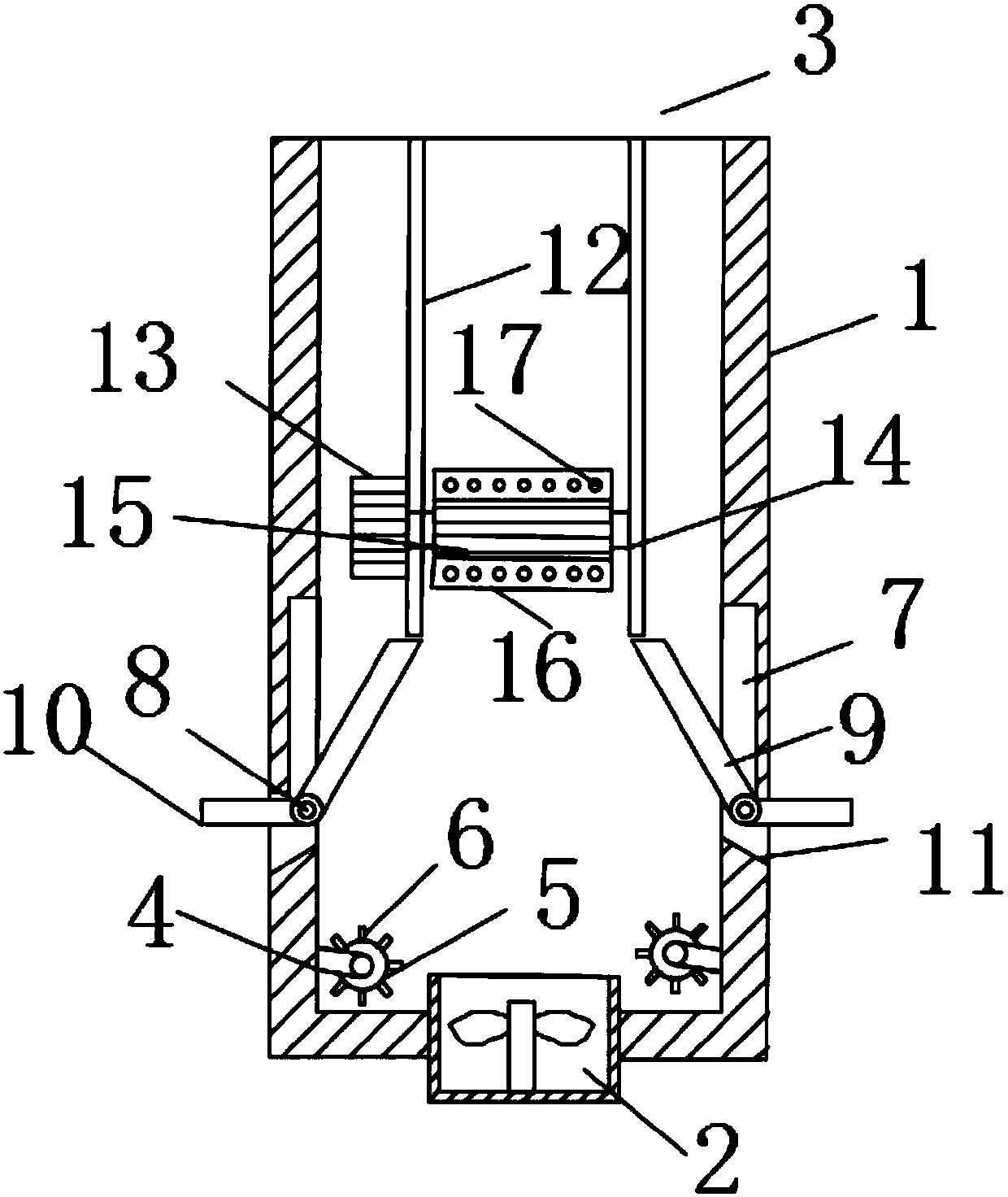 Flow guide device for air conditioner