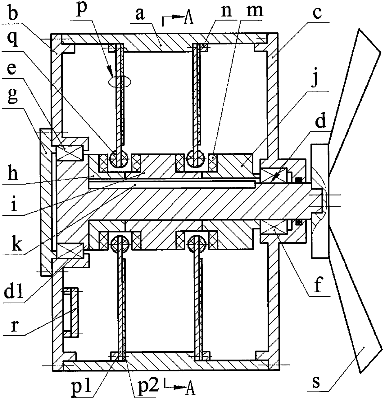 Wind-induced gyromagnetic excitation type piezoelectric generator