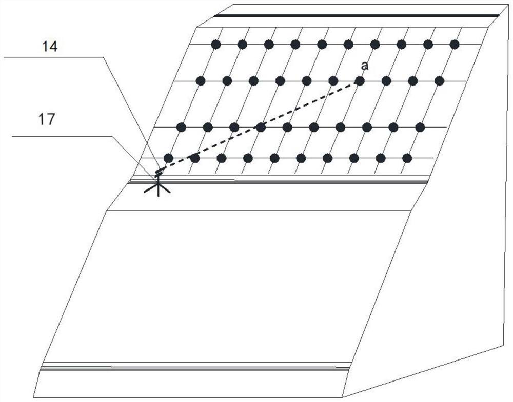 High slope bolt anchor cable operation platform and construction method