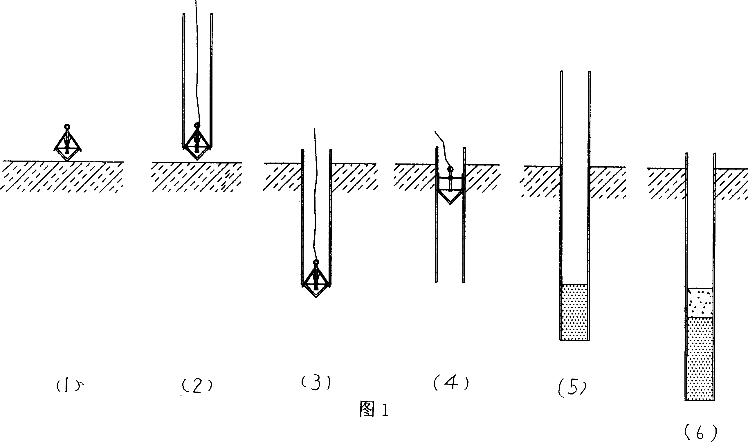 Pipe pile construction method and pile tip bearing capacity reinforcement equipment