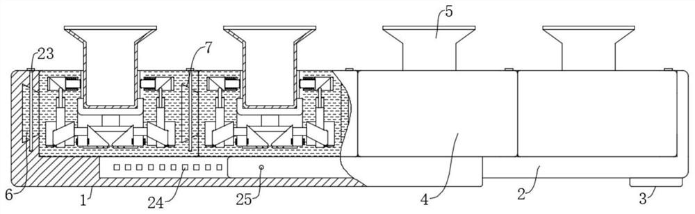 Inspection device capable of containing various cosmetics for sampling inspection