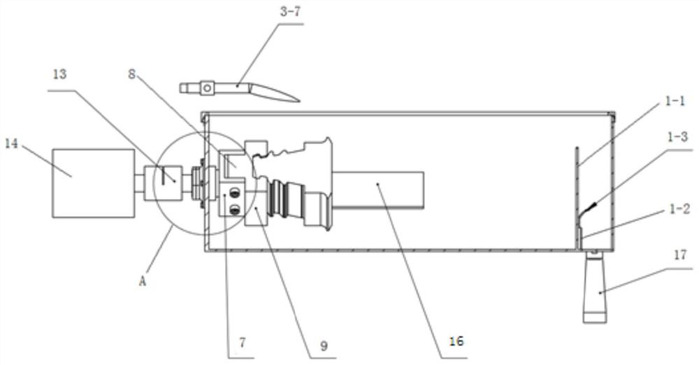 Air film hole processing device and working method of aero-engine blade