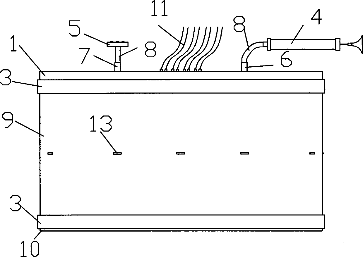 Uniform water pressure simulation loading device and method for tunnel structure model test