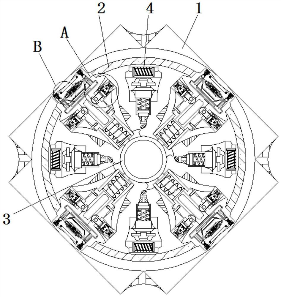 Protective biological cell separation and rotation equipment with self-locking function