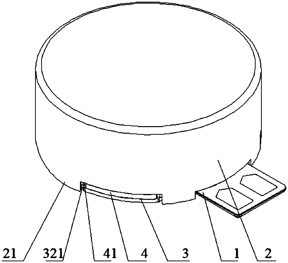 Linear motor with flange edge structure