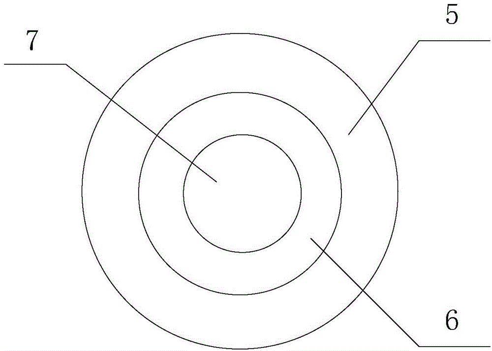 Radio frequency cable internal conductor and half flexible coaxial radio frequency cable