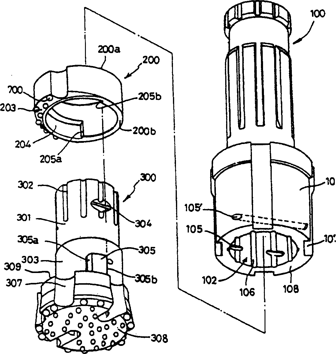 Drilling bit structure for enlarging hole