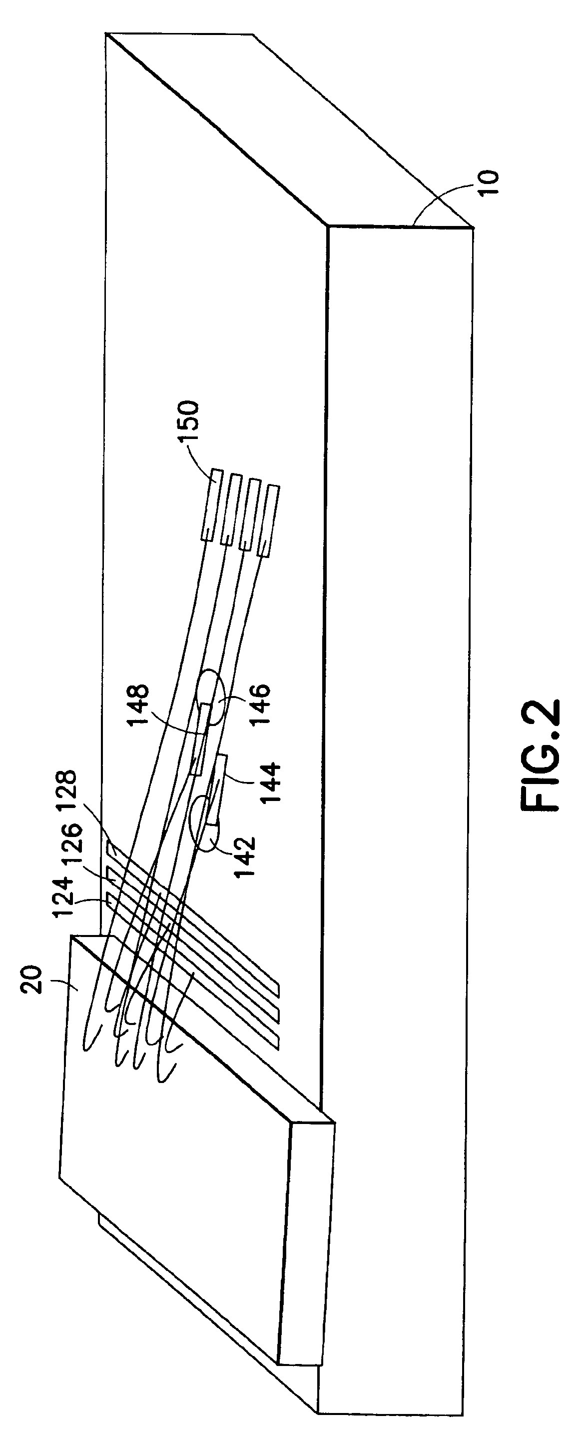 Integrated circuit package with overlapping bond fingers