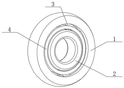 Special reinforced bearing for self-lubricating high-temperature guide rail