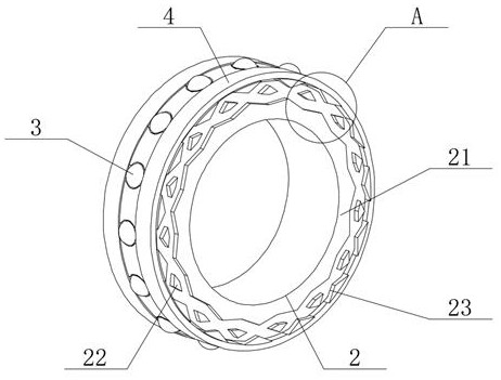 Special reinforced bearing for self-lubricating high-temperature guide rail