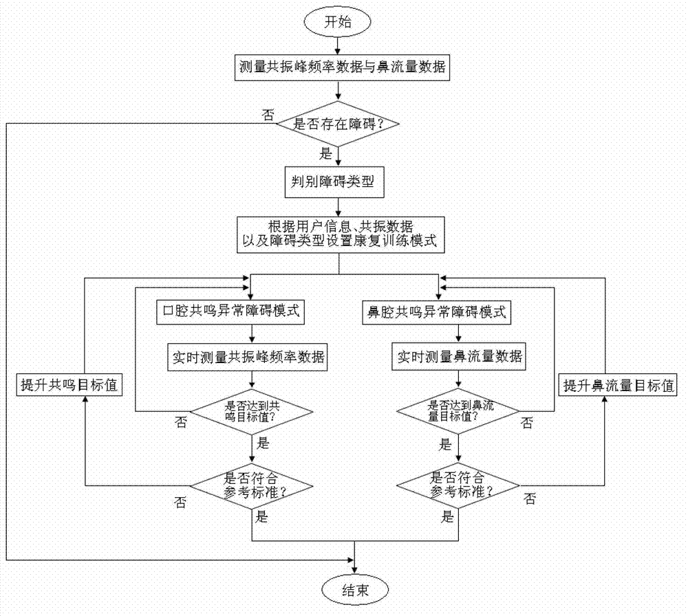 Rehabilitation system and method based on real-time audio-visual feedback and promotion technology for speech resonance