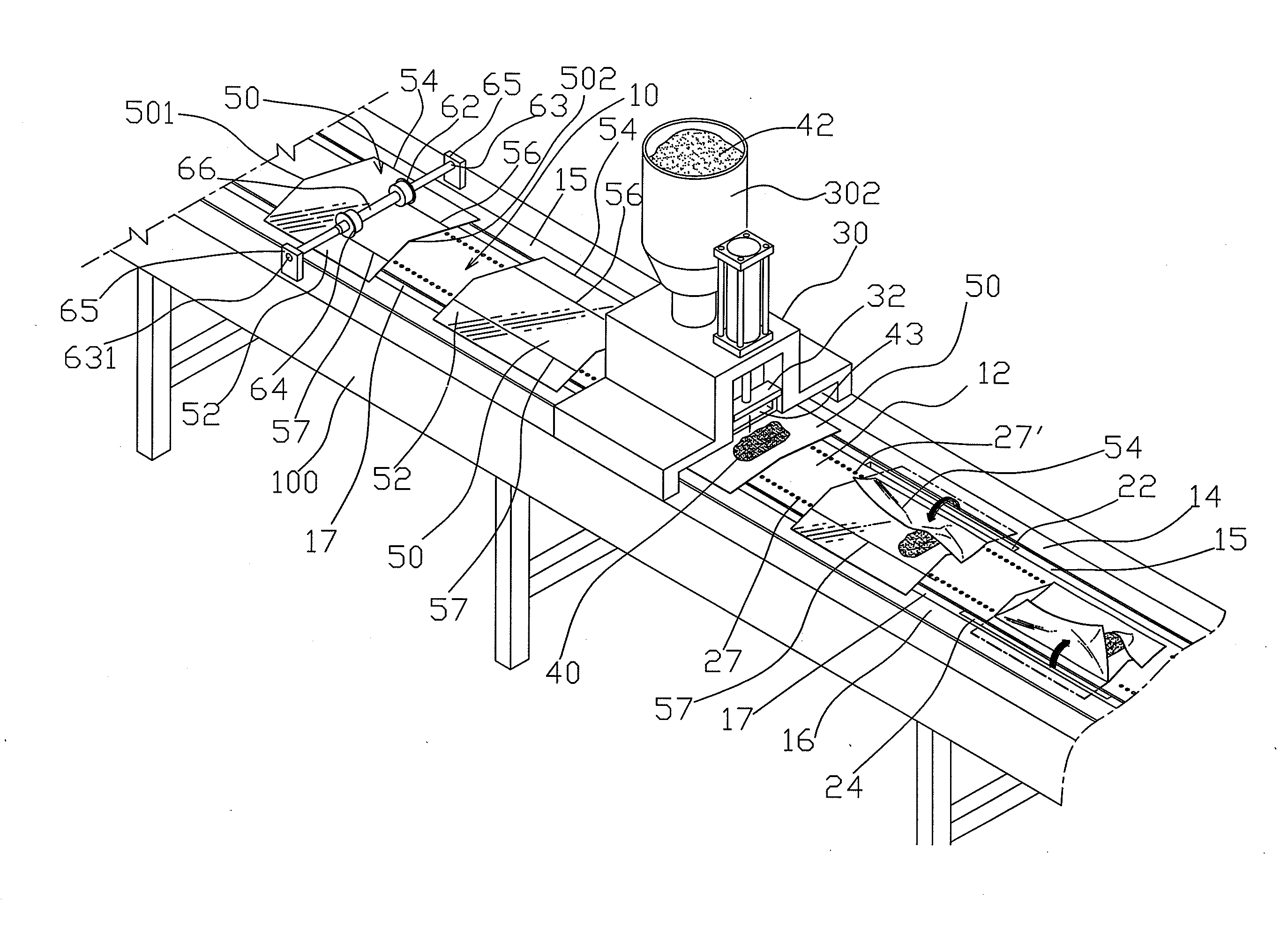 Folding control apparatus for left and right lateral pieces of slice food