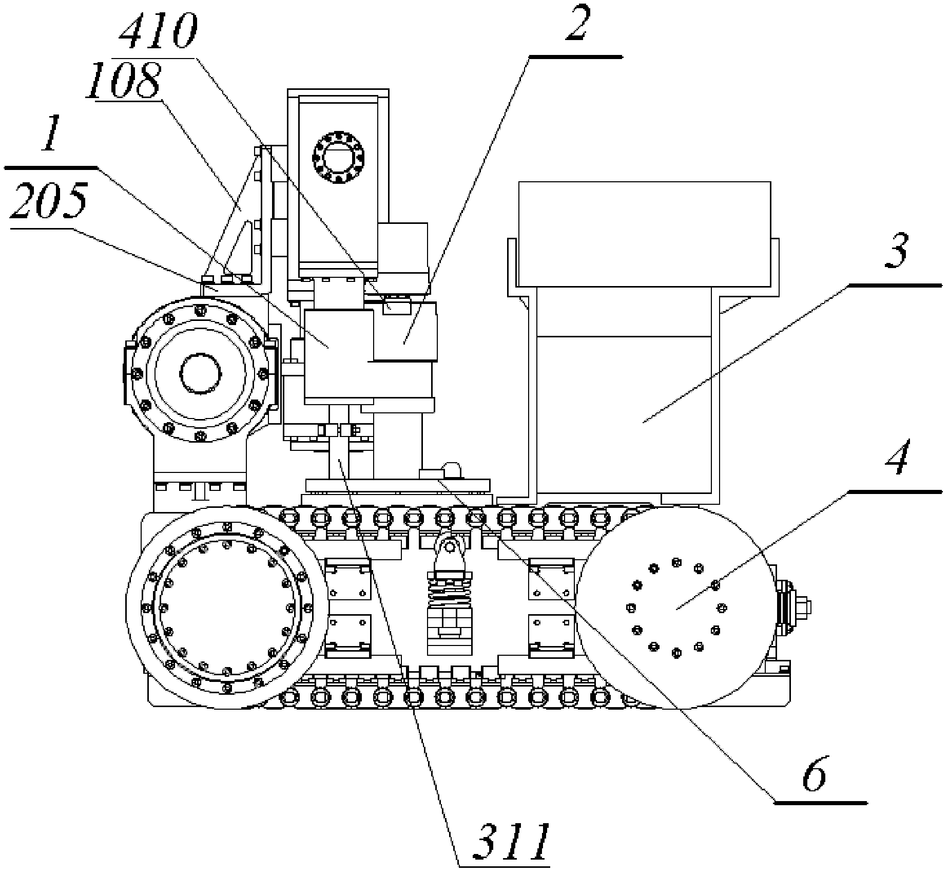 Motion mechanism for underwater welding robot