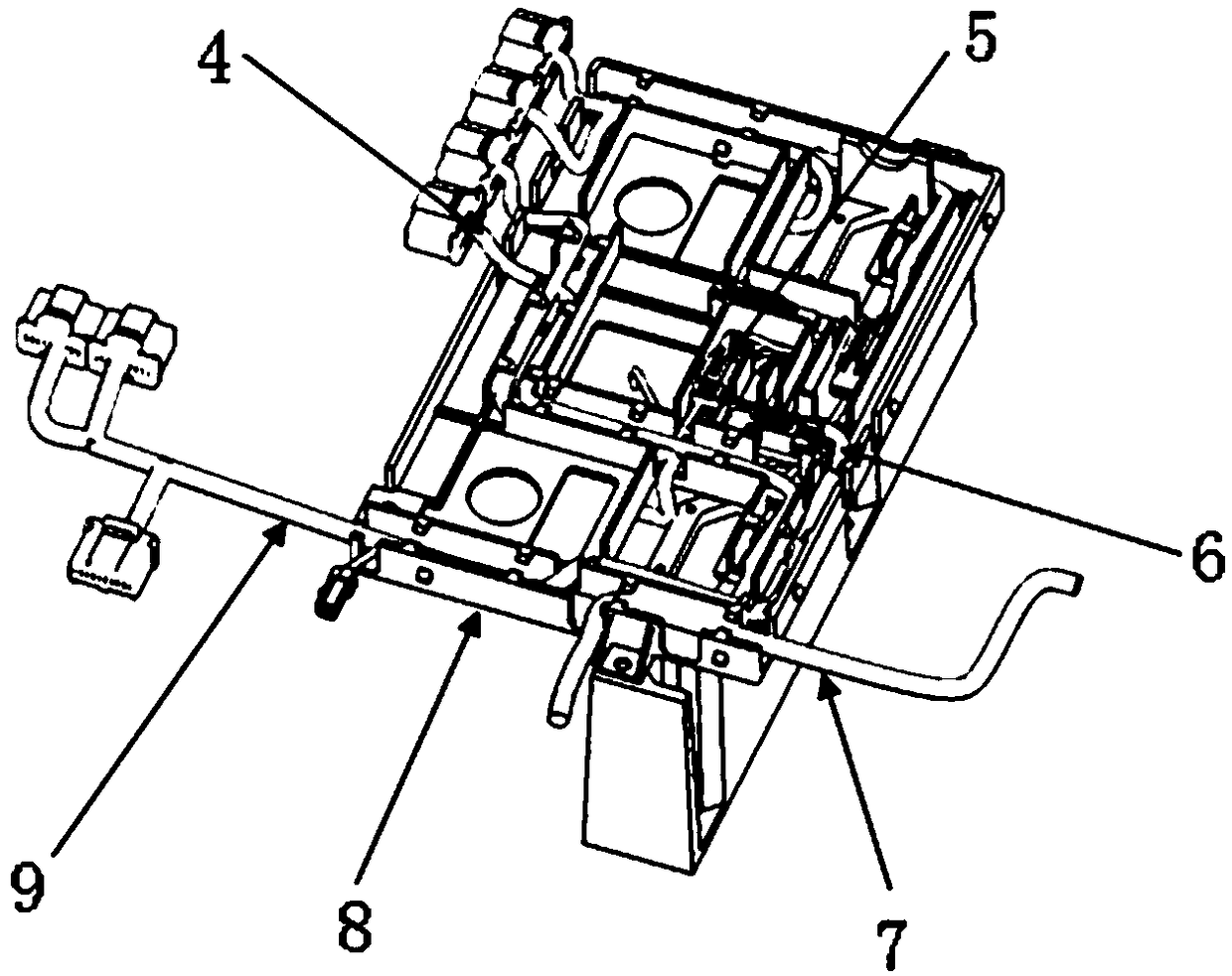 A harness protection structure