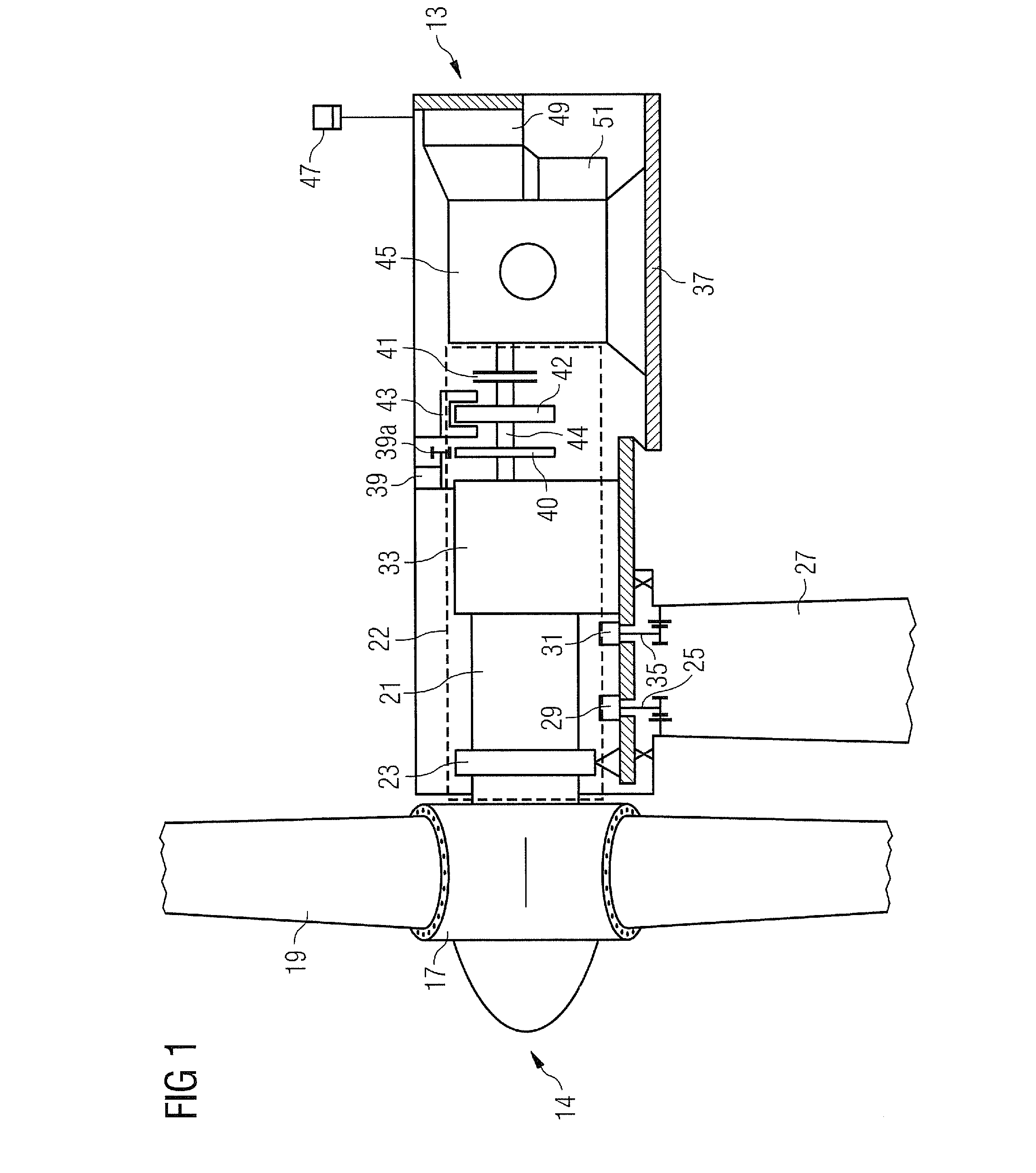 Wind turbine braking device and method of use damping drivetrain oscillation