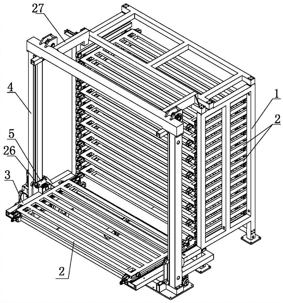 Three-dimensional plate material warehouse