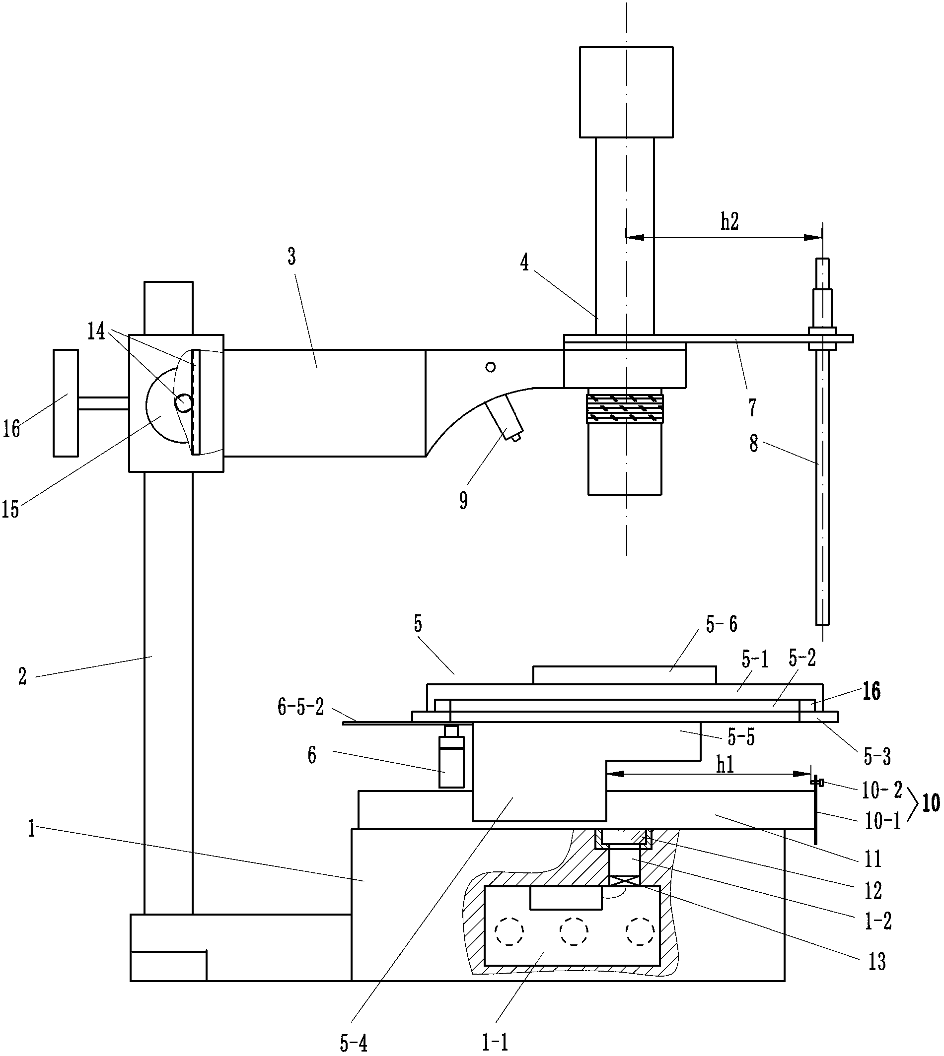 Spinneret plate microscopic examination instrument