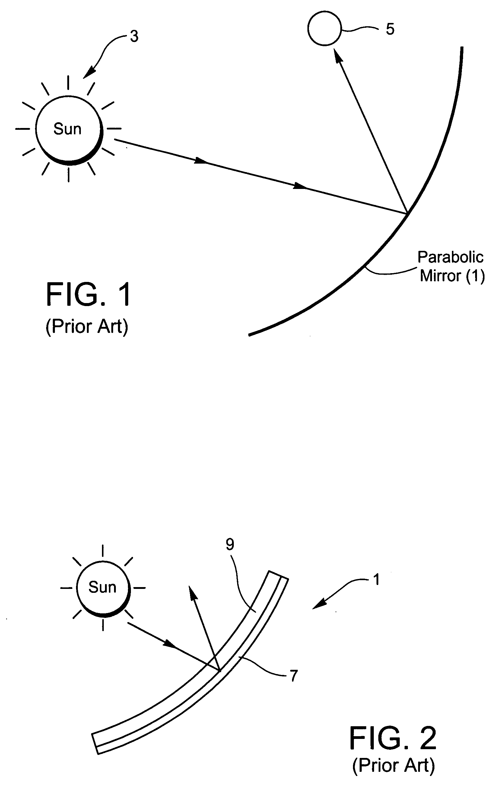 Parabolic trough or dish reflector for use in concentrating solar power apparatus and method of making same