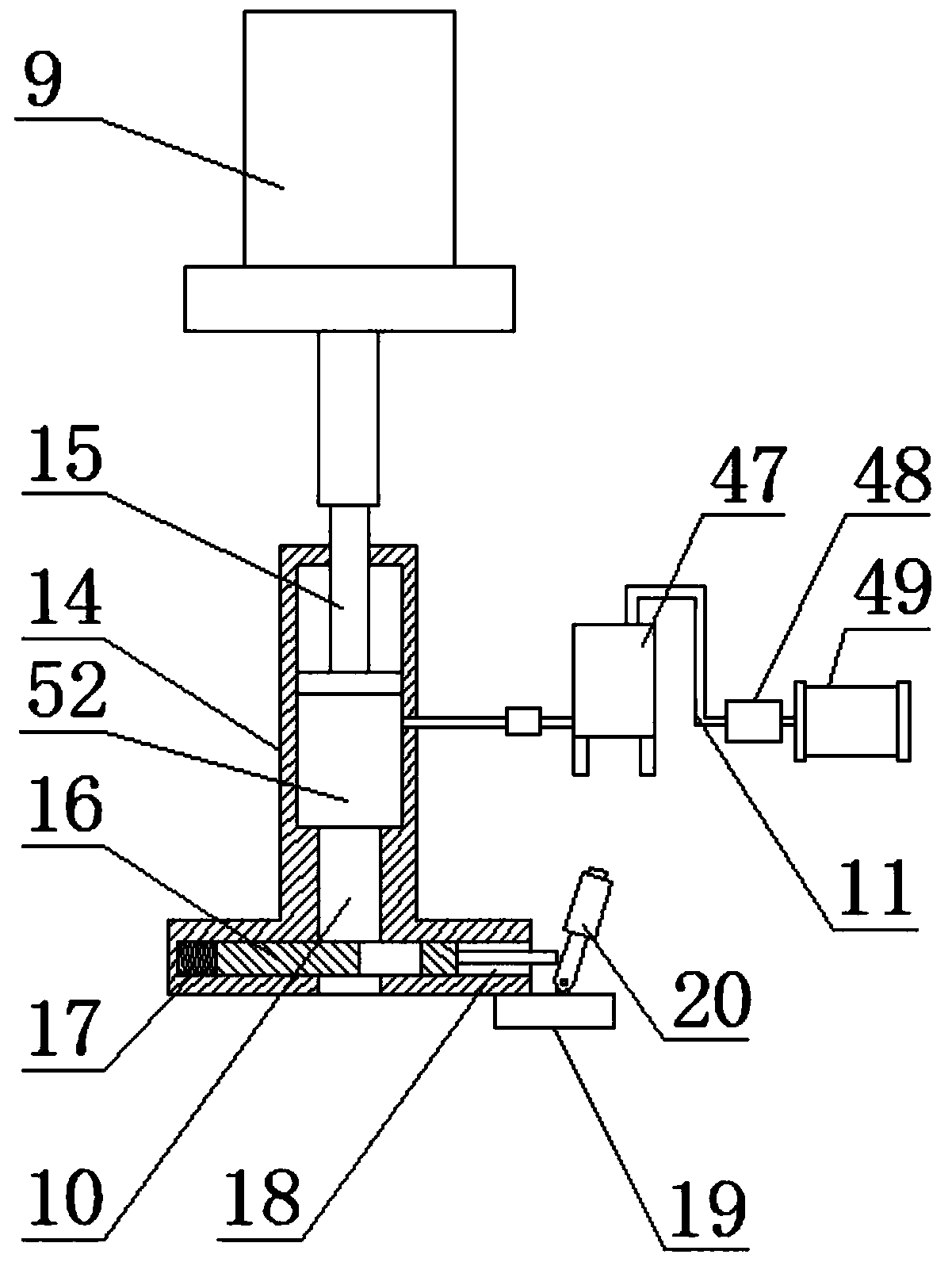 Hydraulic high-speed water-hammering punch press