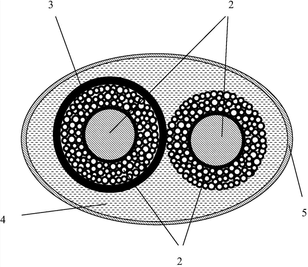 Fibrous chemical energy storage power supply and preparation method thereof